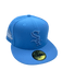 New Era Fitted Hat Adult Chicago White Sox New Era Light Blue JFG Custom Side Patch 59FIFTY Fitted Hat - Men's