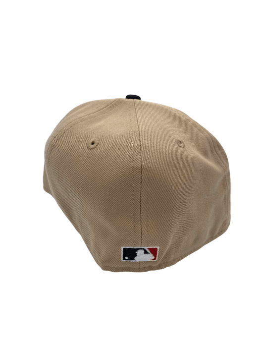 New Era Fitted Hat Adult Cincinnati Reds New Era Brown/Black Custom Side Patch 59FIFTY Fitted Hat - Men's