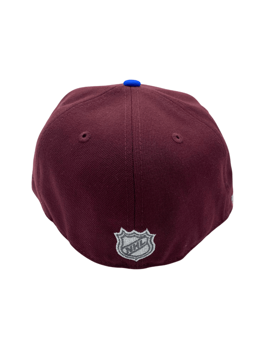 New Era Fitted Hat Adult Colorado Avalanche New Era Maroon Classic Custom Side Patch 59FIFTY Fitted Hat - Men's