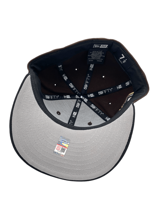 New Era Fitted Hat Adult Colorado Buffaloes New Era Brown/Black Custom Side Patch 59FIFTY Fitted Hat - Men's