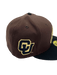 New Era Fitted Hat Adult Colorado Buffaloes New Era Brown/Black Custom Side Patch 59FIFTY Fitted Hat - Men's