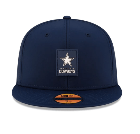 Adult Dallas Cowboys New Era Navy 2025 NFL Sideline 59FIFTY Fitted Hat - Men's