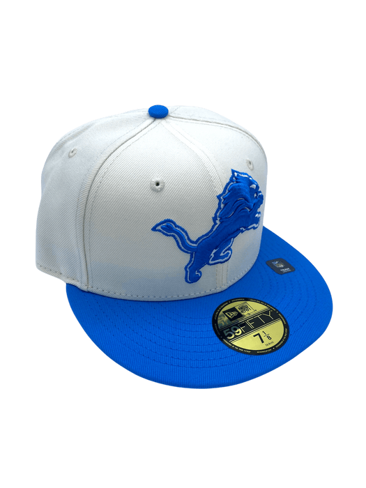 New Era Fitted Hat Adult Detroit Lions New Era x Pro Image Chrome 59FIFTY Fitted Hat - Men's