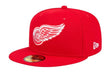 New Era Fitted Hat Adult Detroit Red Wings New Era Red 59FIFTY Fitted Hat - Men's