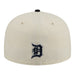 New Era Fitted Hat Adult Detroit Tigers New Era Chrome 2 Tone Chain Stitch Logo 59FIFTY Fitted Hat - Men's