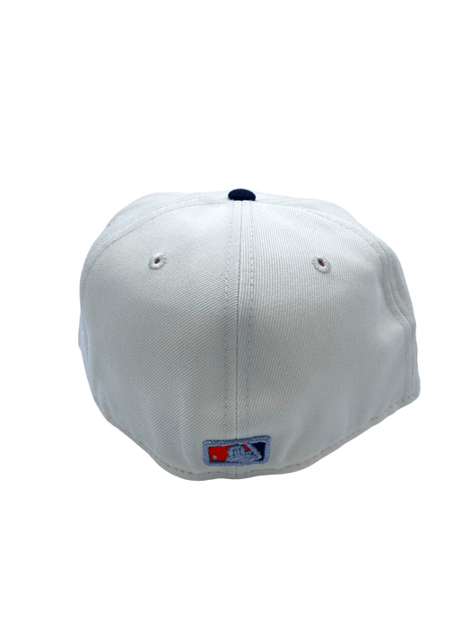 Adult Detroit Tigers New Era White/Navy Paws 2.0 Side Patch 59FIFTY Fitted Hat - Men's