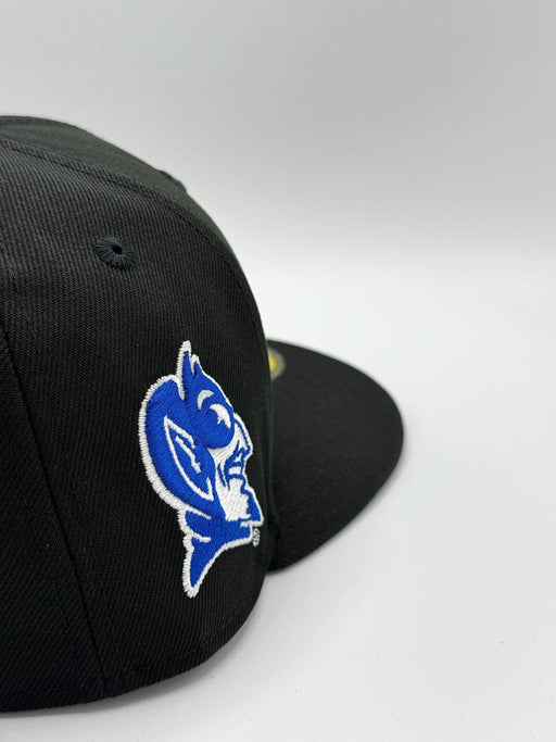 New Era Fitted Hat Adult Duke Blue Devils New Era Black NCAA 'Blue Bloods' Custom 59FIFTY Fitted Hat - Men's
