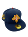 Adult Florida Panthers New Era Navy Classic Custom Side Patch 59FIFTY Fitted Hat - Men's