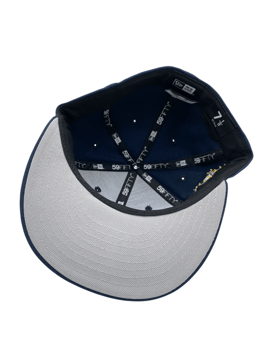 Adult Florida Panthers New Era Navy Classic Custom Side Patch 59FIFTY Fitted Hat - Men's