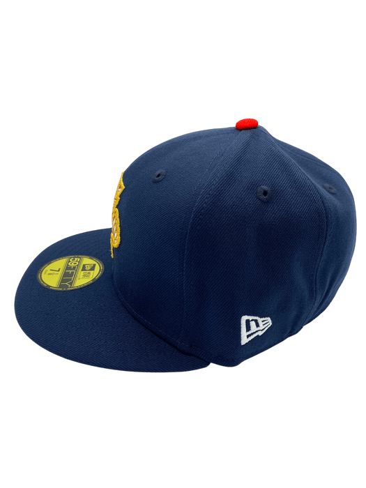 Adult Florida Panthers New Era Navy Classic Custom Side Patch 59FIFTY Fitted Hat - Men's