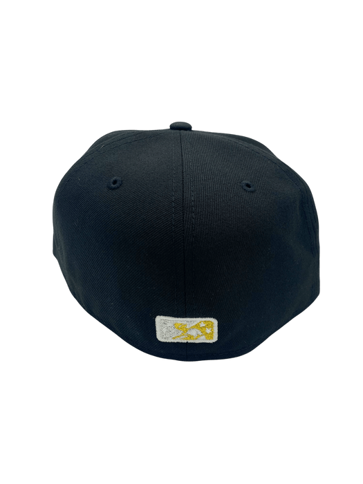 Adult Fresno Grizzlies New Era Black Lowriders Custom Side Patch 59FIFTY Fitted Hat - Men's