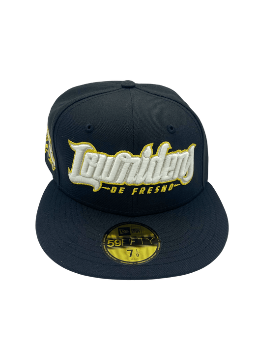 Adult Fresno Grizzlies New Era Black Lowriders Custom Side Patch 59FIFTY Fitted Hat - Men's