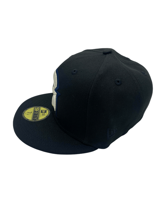 New Era Fitted Hat Adult Georgetown Hoyas New Era Black Big G Custom Side Patch 59FIFTY Fitted Hat - Men's