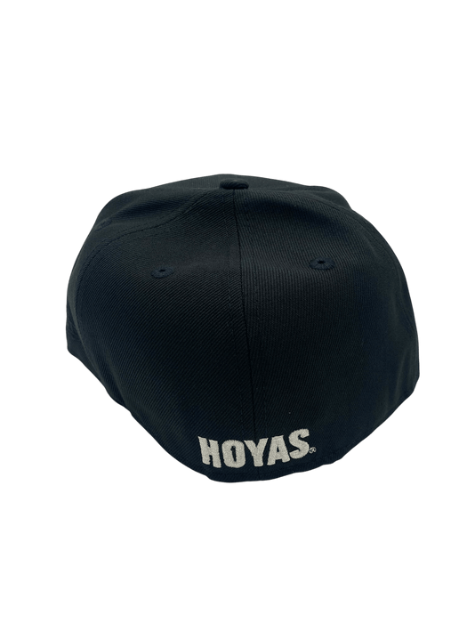 New Era Fitted Hat Adult Georgetown Hoyas New Era Black Big G Custom Side Patch 59FIFTY Fitted Hat - Men's