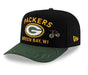 New Era Fitted Hat Adult Green Bay Packers New Era Black 2025 NFL Draft 59FIFTY Fitted Hat - Men's