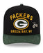 New Era Fitted Hat Adult Green Bay Packers New Era Black 2025 NFL Draft 59FIFTY Fitted Hat - Men's