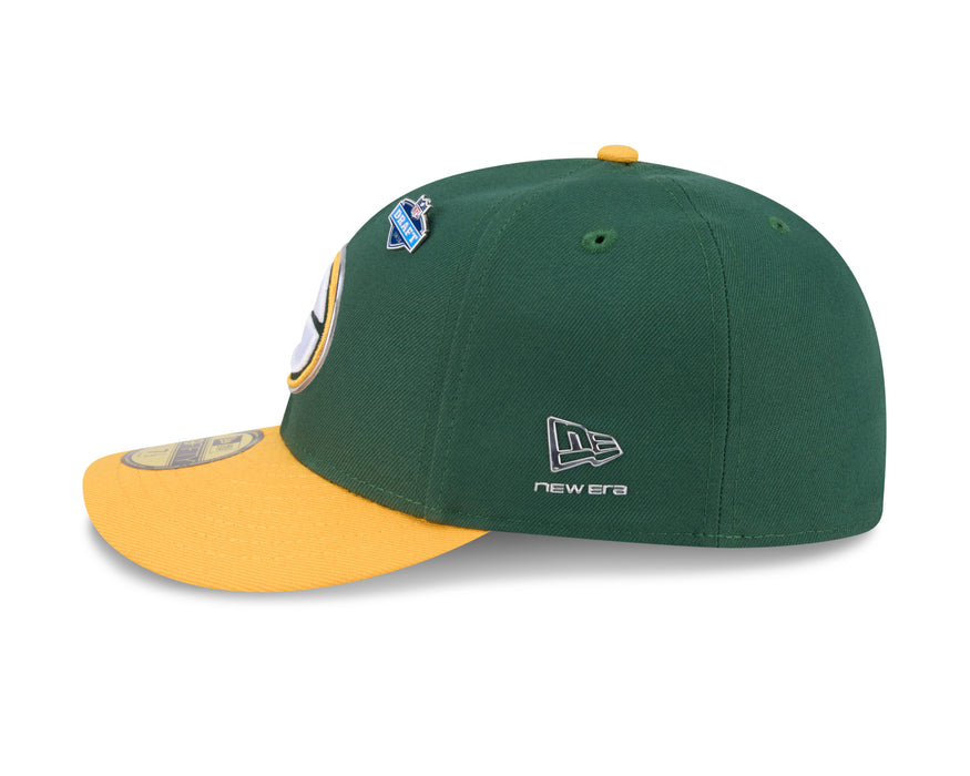 New Era Fitted Hat Adult Green Bay Packers New Era Team Color 2026 NFL Draft 59FIFTY Fitted Hat - Men's