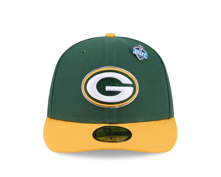 New Era Fitted Hat Adult Green Bay Packers New Era Team Color 2026 NFL Draft 59FIFTY Fitted Hat - Men's