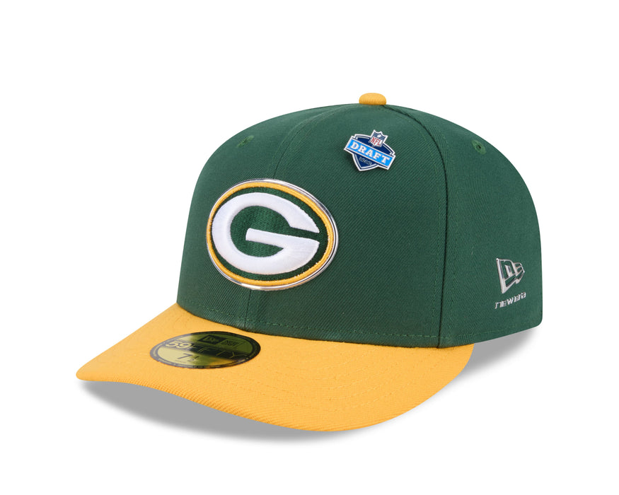 New Era Fitted Hat Adult Green Bay Packers New Era Team Color 2026 NFL Draft 59FIFTY Fitted Hat - Men's
