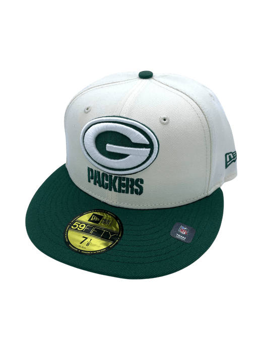 New Era Fitted Hat Adult Green Bay Packers New Era x Pro Image Chrome 59FIFTY Fitted Hat - Men's