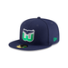 New Era Fitted Hat Adult Hartford Whalers New Era Navy 59FIFTY Vintage Fitted Hat - Men's