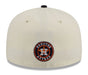 New Era Fitted Hat Adult Houston Astros New Era Chrome 2 Tone Chain Stitch Logo 59FIFTY Fitted Hat - Men's