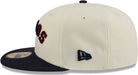 New Era Fitted Hat Adult Houston Astros New Era Chrome 2 Tone Chain Stitch Logo 59FIFTY Fitted Hat - Men's