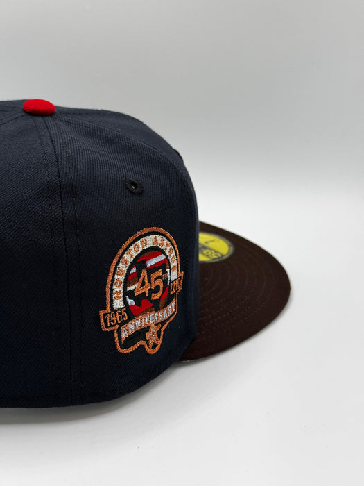 New Era Fitted Hat Adult Houston Astros New Era Interstellar Custom Side Patch 59FIFTY Fitted Hat - Men's