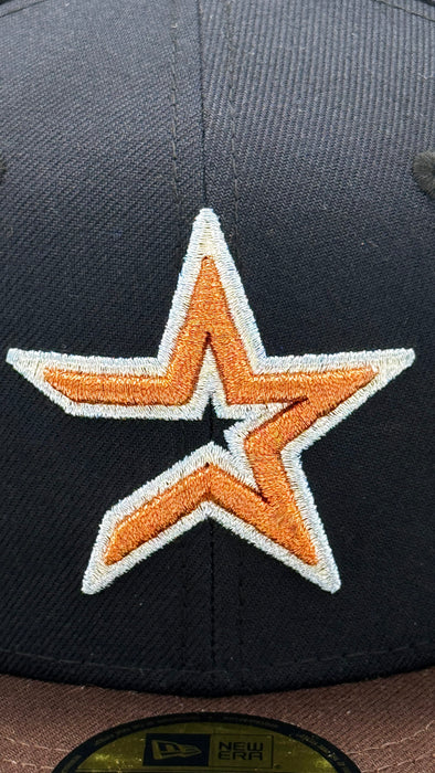 New Era Fitted Hat Adult Houston Astros New Era Interstellar Custom Side Patch 59FIFTY Fitted Hat - Men's