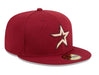 New Era Fitted Hat Adult Houston Astros New Era Navy 2025 MLB Alternate Clubhouse 59FIFTY Fitted Hat - Men's