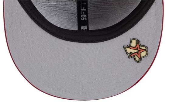 New Era Fitted Hat Adult Houston Astros New Era Navy 2025 MLB Alternate Clubhouse 59FIFTY Fitted Hat - Men's