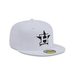 New Era Fitted Hat Adult Houston Astros New Era White/Black Basic 59FIFTY Fitted Hat - Men's