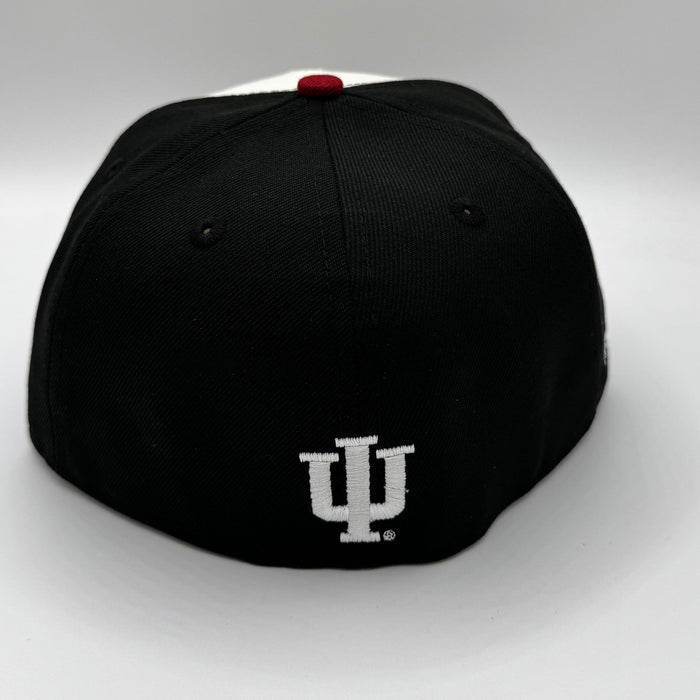 New Era Fitted Hat Adult Indiana Hoosiers Chrome New Era NCAA 'Cignetti' Custom 59FIFTY Fitted Hat - Men's