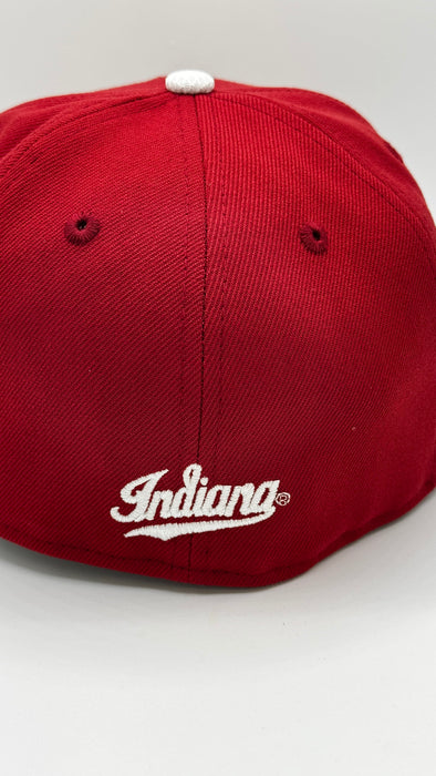New Era Fitted Hat Adult Indiana Hoosiers UNDEFEATED SEASON Custom Side Patch 59FIFTY Fitted Hat - Mens