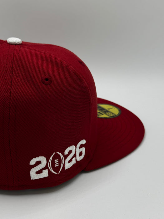 New Era Fitted Hat Adult Indiana Hoosiers UNDEFEATED SEASON Custom Side Patch 59FIFTY Fitted Hat - Mens