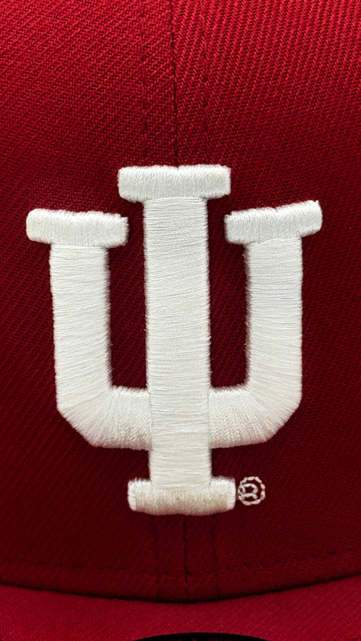 New Era Fitted Hat Adult Indiana Hoosiers UNDEFEATED SEASON Custom Side Patch 59FIFTY Fitted Hat - Mens