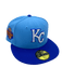 Adult Kansas City Royals New Era Blue Classic Side Patch 59FIFTY Fitted Hat - Men's