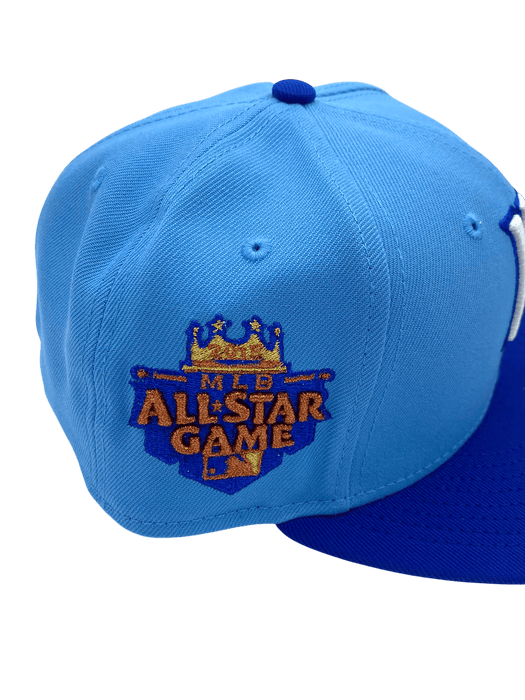 Adult Kansas City Royals New Era Blue Classic Side Patch 59FIFTY Fitted Hat - Men's