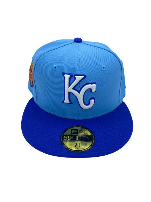 Adult Kansas City Royals New Era Blue Classic Side Patch 59FIFTY Fitted Hat - Men's