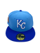 Adult Kansas City Royals New Era Blue Classic Side Patch 59FIFTY Fitted Hat - Men's