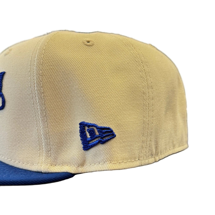New Era Fitted Hat Adult Kansas City Royals New Era Chrome 2 Tone Chain Stitch Logo 59FIFTY Fitted Hat - Men's