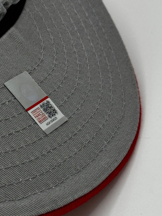 New Era Fitted Hat Adult Kansas Jayhawks New Era Red NCAA 'Blue Bloods' Custom 59FIFTY Fitted Hat - Men's