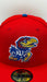 New Era Fitted Hat Adult Kansas Jayhawks New Era Red NCAA 'Blue Bloods' Custom 59FIFTY Fitted Hat - Men's