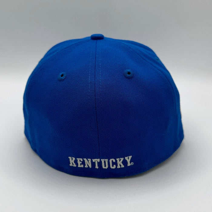 New Era Fitted Hat Adult Kentucky Wildcats New Era Blue NCAA 'Blue Bloods' Custom 59FIFTY Fitted Hat - Men's
