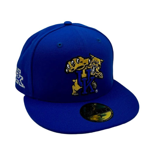 New Era Fitted Hat Adult Kentucky Wildcats New Era Blue NCAA 'Blue Bloods' Custom 59FIFTY Fitted Hat - Men's