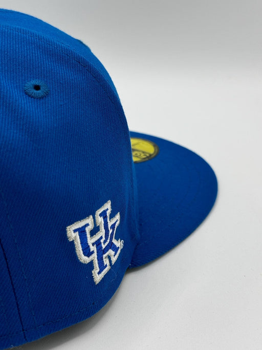 New Era Fitted Hat Adult Kentucky Wildcats New Era Blue NCAA 'Blue Bloods' Custom 59FIFTY Fitted Hat - Men's