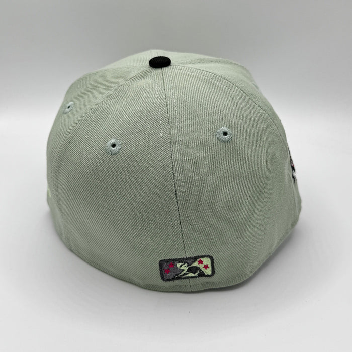 New Era Fitted Hat Adult Las Vegas 51s New Era Green & Black 'The Alien' Custom 59FIFTY Fitted Hat - Men's