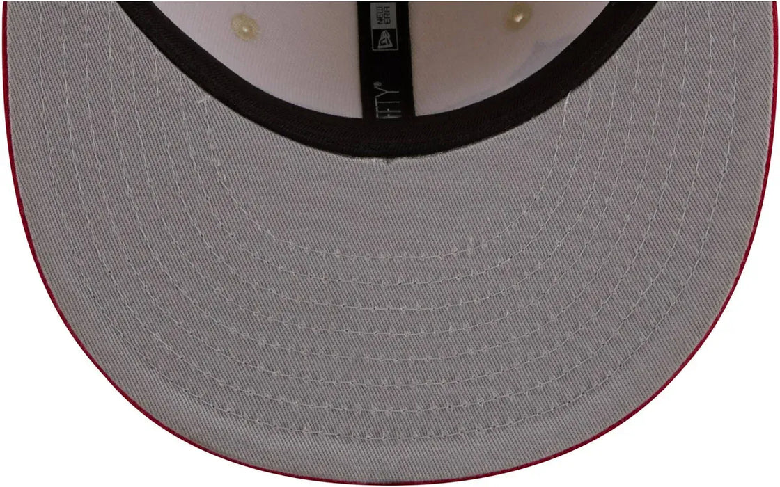 New Era Fitted Hat Adult Los Angeles Angels New Era Chrome 2 Tone Chain Stitch Logo 59FIFTY Fitted Hat - Men's