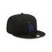 New Era Fitted Hat Adult Los Angeles Dodgers New Era Black/Team Basic 59FIFTY Fitted Hat - Men's