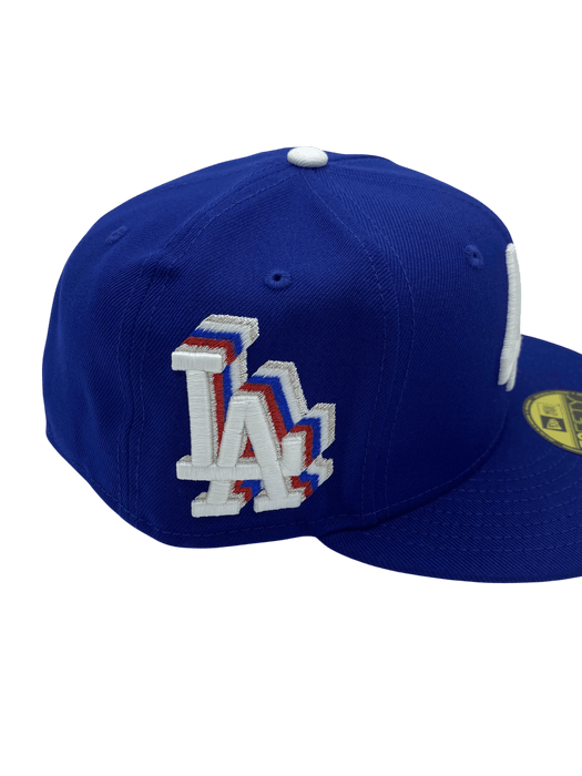Adult Los Angeles Dodgers New Era Blue 42 Side Patch 59FIFTY Fitted Hat - Men's